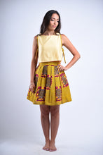 Load image into Gallery viewer, Yellow "Akyekydeɛ akyi" Ankara Print set