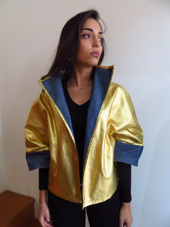 Reversible Gold Denim