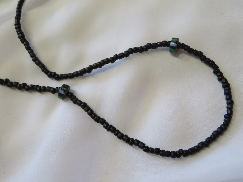 Black with a touch of blue and green!