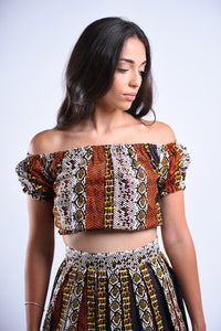 Snake Print Ankara Set