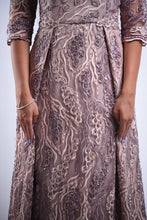 Load image into Gallery viewer, Lilac beaded root gown
