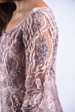 Load image into Gallery viewer, Lilac beaded root gown
