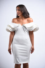 Load image into Gallery viewer, Angelic Ruffle White Midi
